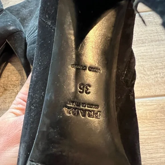 Authentic Prada suede boots sz 36 - Picture 2 of 6